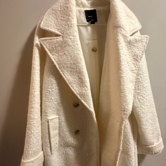 Cream double-breasted coat - Forever 21 - Picture 4 of 4